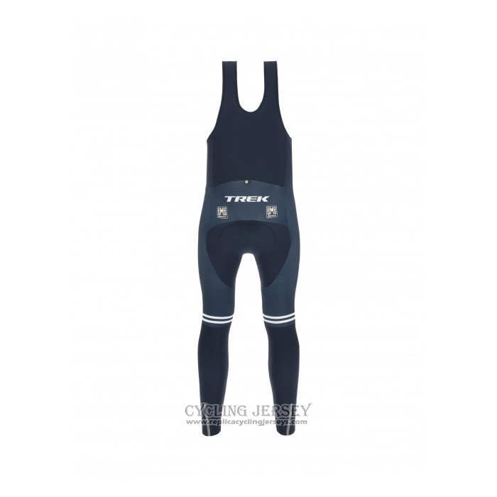 2021 Cycling Jersey Trek Segafredo White Deep Blue Long Sleeve And Bib Tight